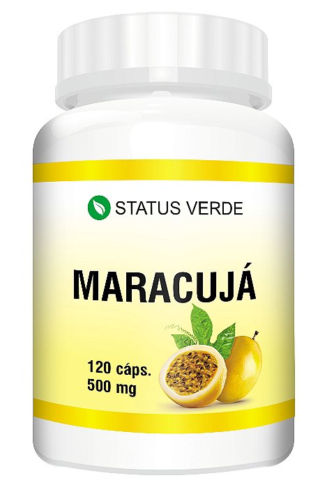 Maracujá 120Cáps 500mg Status Verde