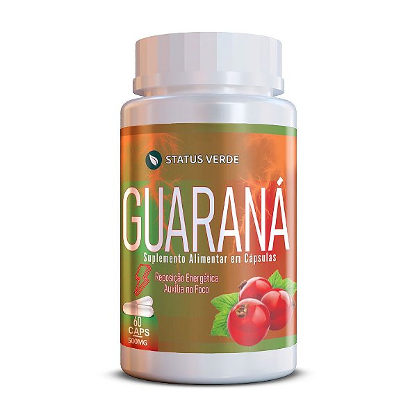 Guaraná 60 Cáps 500mg Status Verde