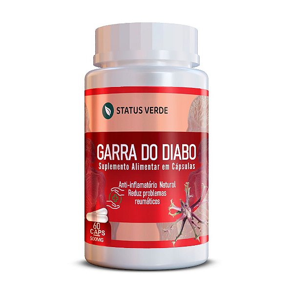 Garra do Diabo 60Cáps 500mg Status Verde