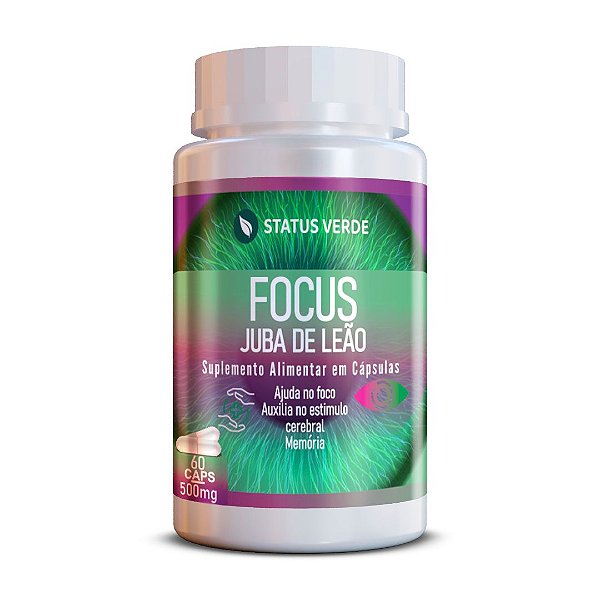 Focus Juba de Leão 60Cáps 500mg Status Verde