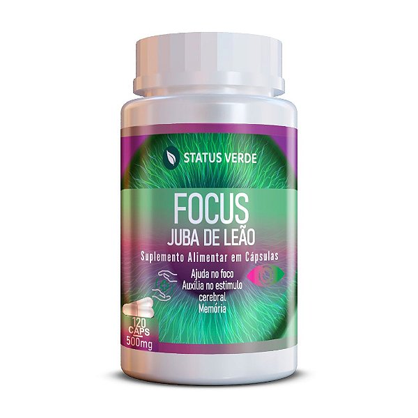 Focus Juba de Leão 120Cáps 500mg Status Verde