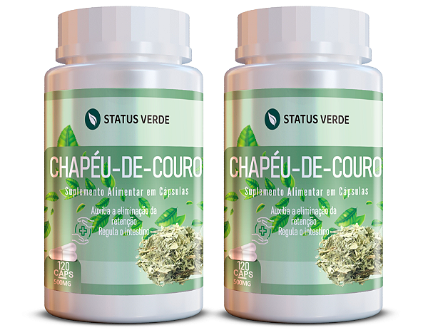 Kit 2 Chapéu de Couro 240Cáps 500mg Status Verde