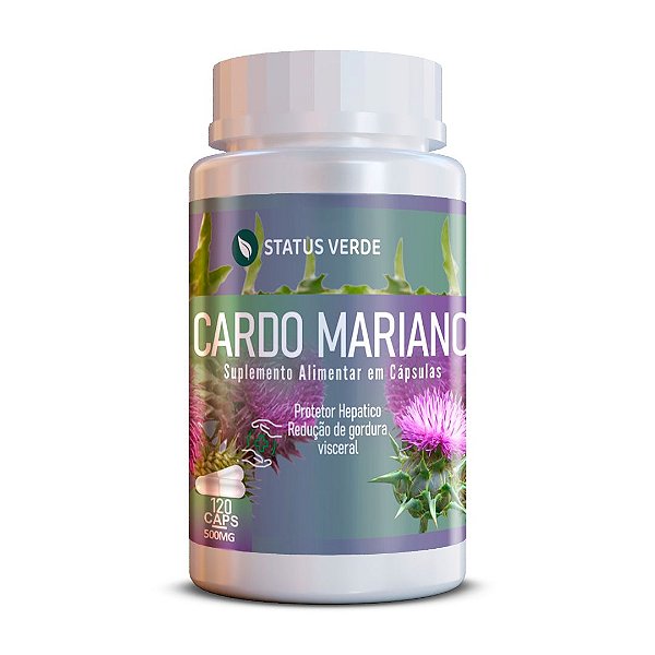Cardo Mariano 120Cáps 500mg Status Verde