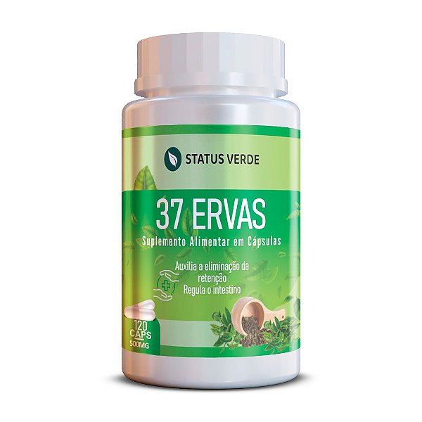 37 Ervas 120Cáps 500mg Status Verde