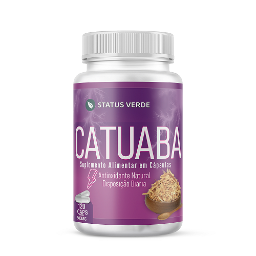 Catuaba 120 Cápsulas 500 mg Status Verde