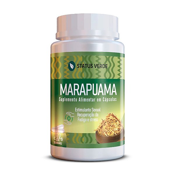 Marapuama 120Cáps 500mg Status Verde