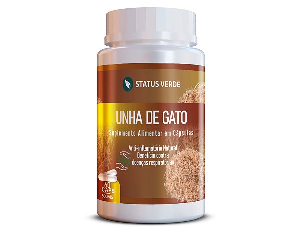 Unha de Gato 60Cáps 500mg Status Verde