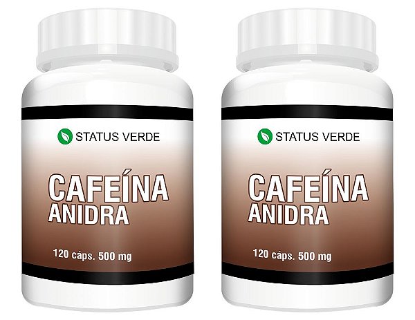 Kit 2 Cafeína  240Cáps 500mg Status Verde