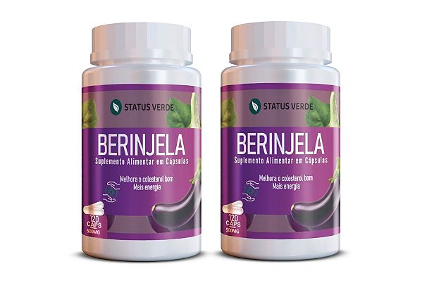Kit 2 Berinjela 240Cáps 500mg Status Verde