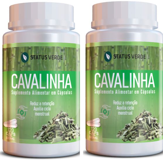 Kit 2 Cavalinha 240Cáps 500mg Status Verde