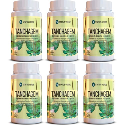 Kit 6 Tanchagem 360Cáps 500mg Status Verde