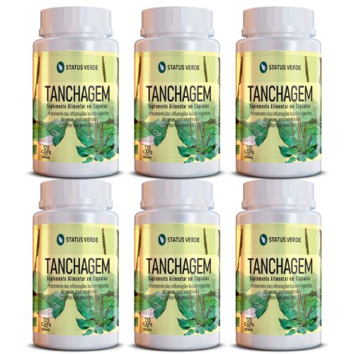 Kit 6 Tanchagem 720Cáps 500mg Status Verde