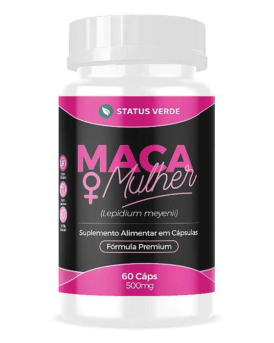 Maca Mulher 60 Cápsulas 500mg Status Verde
