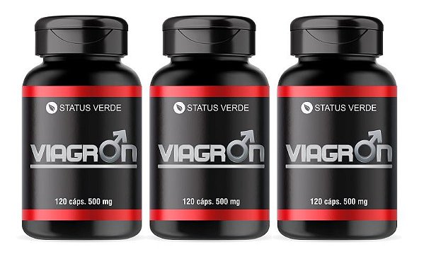 Kit 3 Viagron 500mg 360 Cápsulas - Status Verde