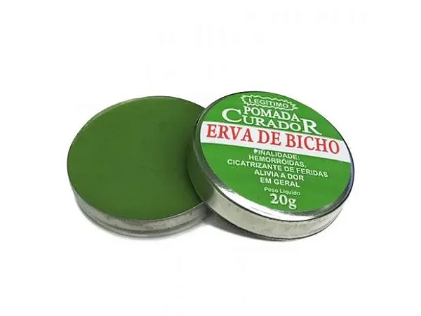 Pomada Erva de Bicho 20gr - Pomada Curador
