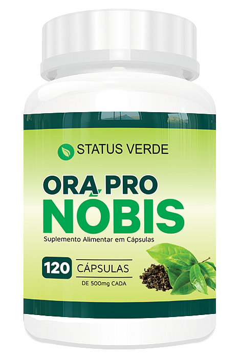 Kit 12 Ora Pro Nóbis 500mg 1440 cápsulas Status Verde