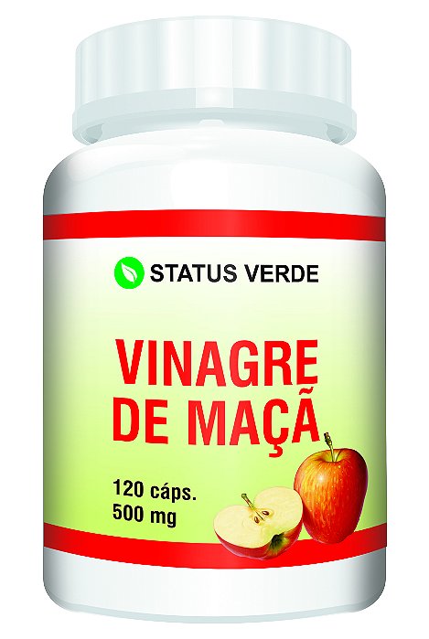 Kit 12 Vinagre de Maçã 1440 Cápsulas - 500mg Status Verde