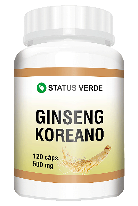 Kit 12 Ginseng Koreano 1440 Cápsulas 500mg - Status Verde
