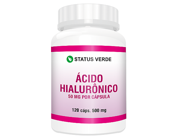 Kit 12 Ácido Hialirônico 500mg 1440 Cápsulas - Status Verde