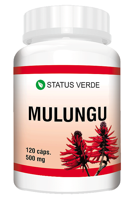 Kit 12 Mulungu 1440  Cápsulas 500 mg Status Verde