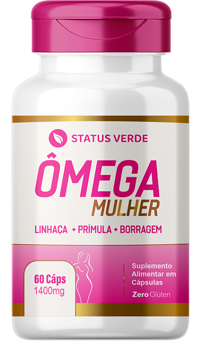 Kit 12 Ômega Mulher 3-6-9 1000g 720 Cápsulas Status Verde