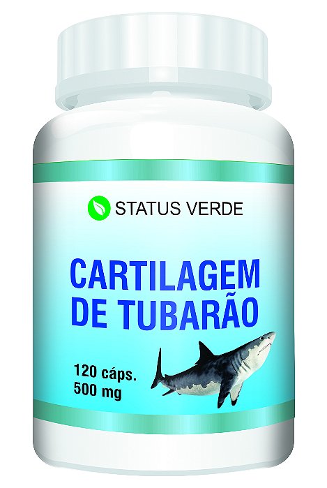 Kit 12 Cartilagem De Tubarão 1440 Cápsulas - 500mg Status Verde
