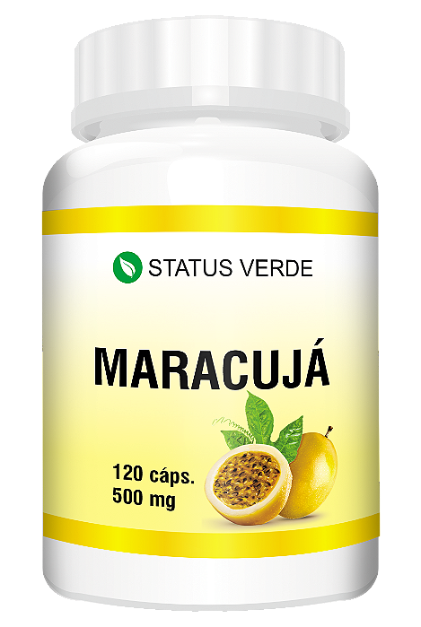 Kit 12 Maracujá 1440 Cápsulas 500mg Status Verde