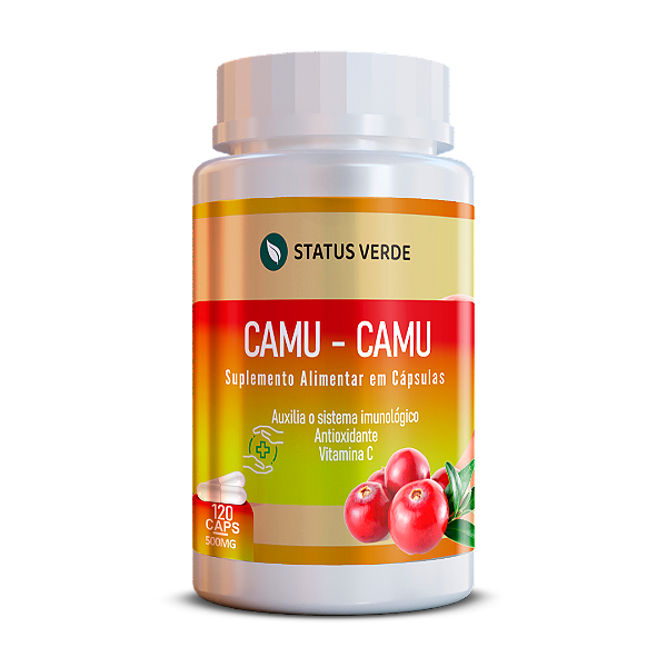 Kit 12 Camu - Camu 1440 Cápsulas 500mg Status Verde