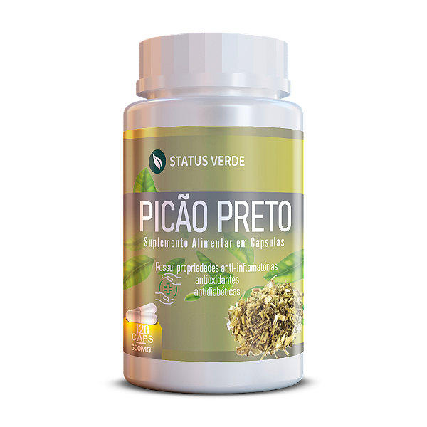 Kit 12 Picão Preto 1440 Cápsulas 500mg Status Verde
