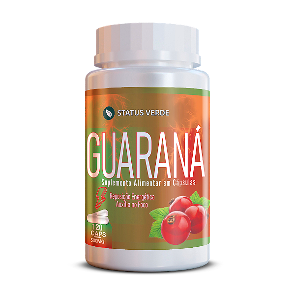 Kit 12 Guaraná 1440 Cápsulas 500mg Status Verde