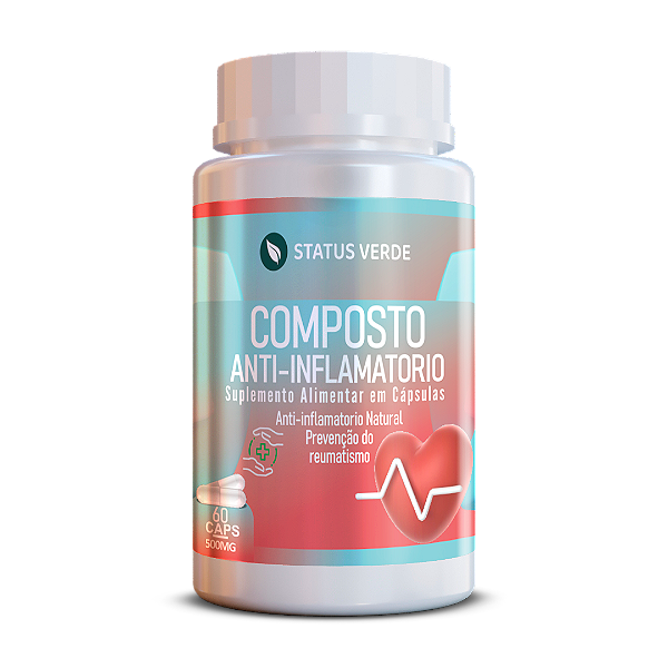 Kit 12 Composto Anti Inflamatorio 720 Cápsulas 500Mg Status Verde