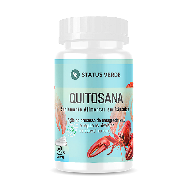 Kit 12 Quitosana 720 Cápsulas 500mg Status Verde