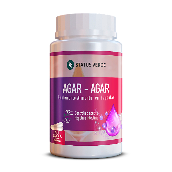 kit 12 Agar - Agar  720 Cápsulas 500mg Status Verde