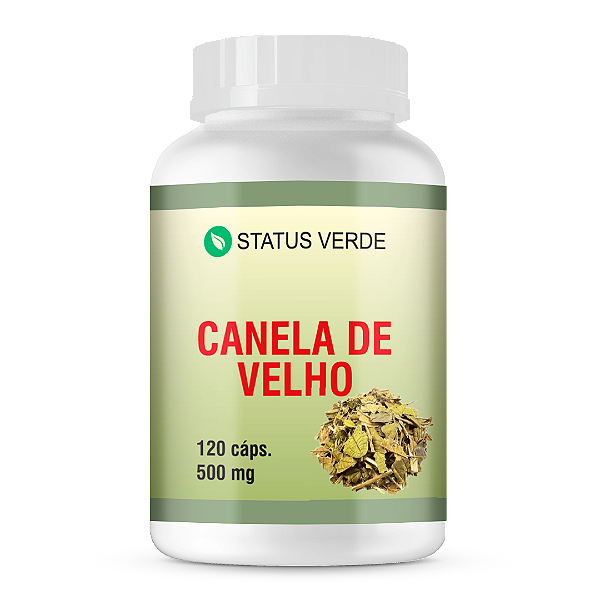 Kit 12 Canela de Velho 1440 Cápsulas 500mg Status Verde