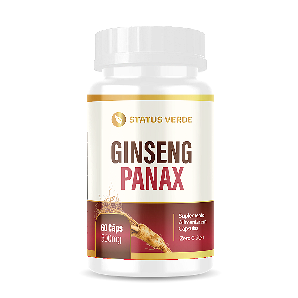 Kit 12 Ginseng Panax 720 Cápsulas 500mg Status Verde