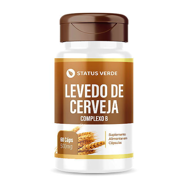 Levedo de Cerveja 60 Cápsulas 500mg Status Verde