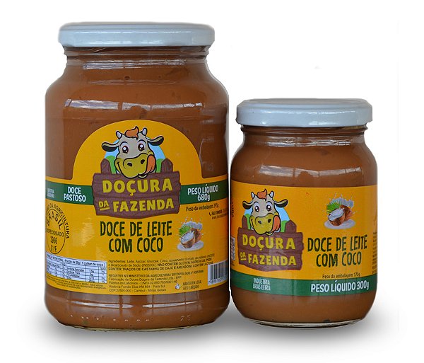 DOÇURA DA FAZENDA DOCE DE LEITE COM COCO 300G