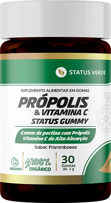 Kit 12 Própolis e Vitamina C 30 Gomas 2g  Status Gummy