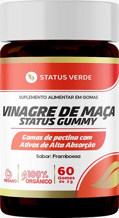 Vinagre de Maçã 60 Gomas 2G Status Gummy Orgânico