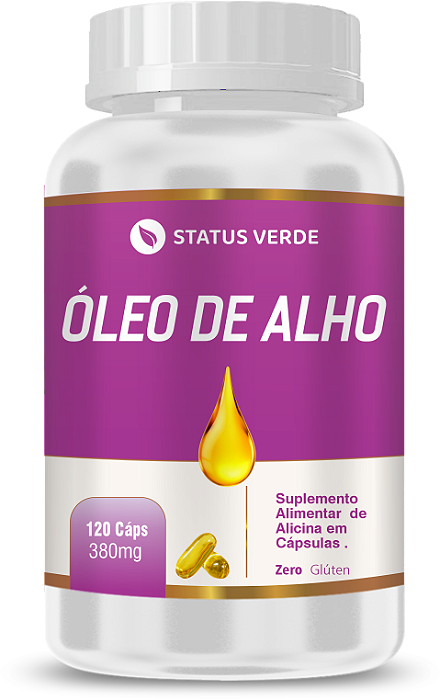 Óleo de Alho 120 Cápsulas 380 mg Status Verde