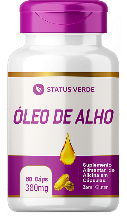 Kit 12 Óleo de Alho 12 X 60 Cápsulas 380 mg Status Verde