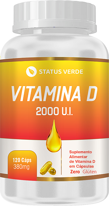 Vitamina D 2.000 U.I 120 Cápsulas 380 mg  Status Verde