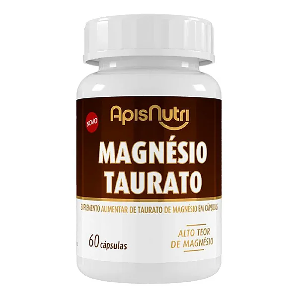 MAGNÉSIO TAURATO 730MG 60 CÁPSULAS APISNUTRI
