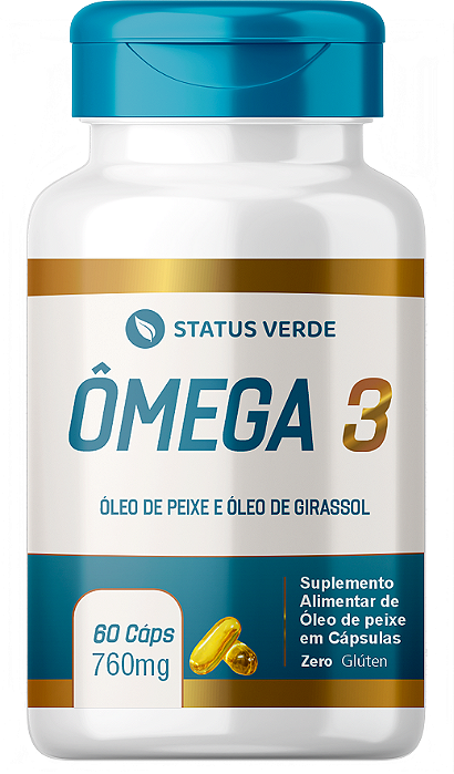 Kit 12 Ômega 3 - 60 Cápsulas 760mg Status Verde