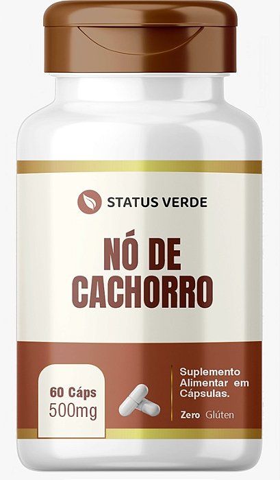 Nó de Cachorro 60 Cápsulas  500mg Status Verde