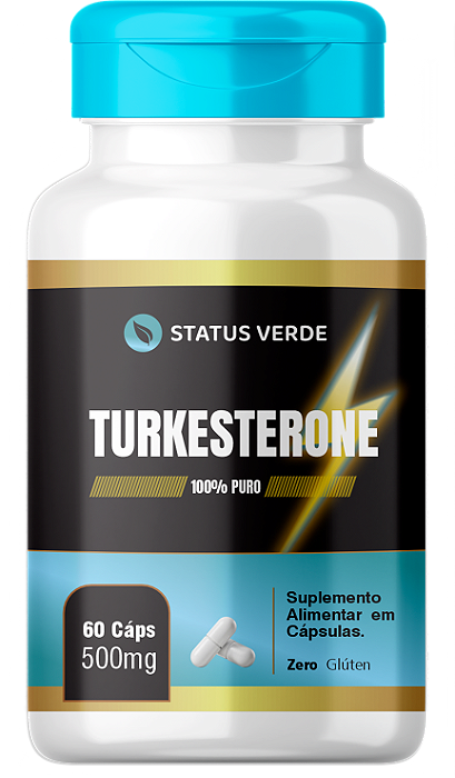 Kit 12 Turkesterone 60 Cápsulas 500 mg Status Verde