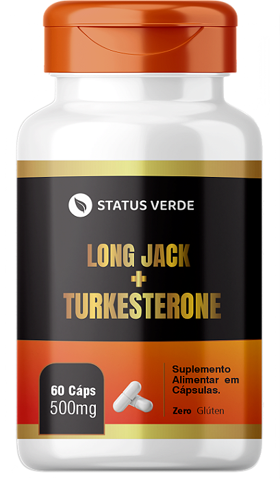 Long Jack + Turkesterone  60 Cápsulas 500mg Status Verde