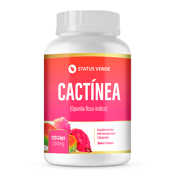 Kit 12 Cactínea 120 Cápsulas 500mg Status Verde