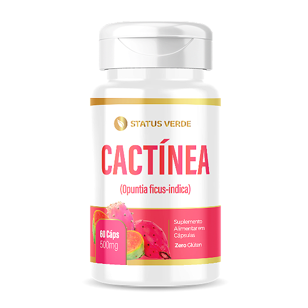 Kit 12 Cactínea 60 Cápsulas 500mg Status Verde