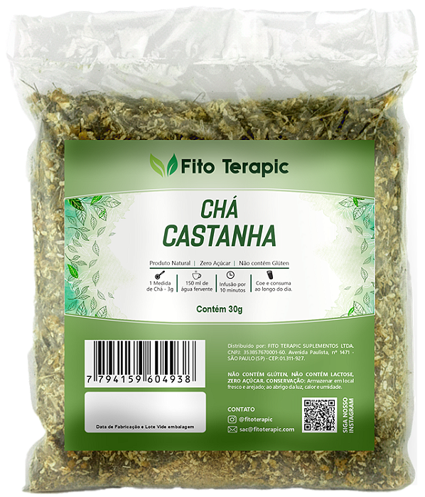 KIT 12 CHÁ CASTANHA 30g
